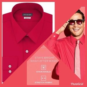Van Heusen Extreme Color Regular Fit Pink Sorbet M